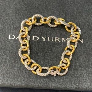 David Yurman Gold and Silver Women's Bracelet